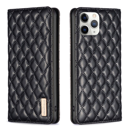 Diamond Lattice Magnetic Leather Flip Phone Case, For iPhone 12 / 12 Pro, For iPhone 11 Pro Max, For iPhone 11 Pro, For iPhone 11