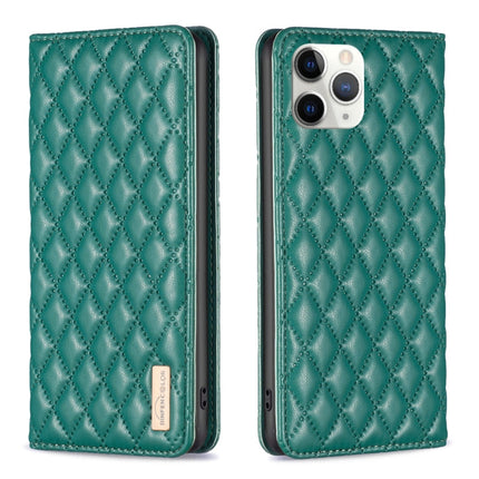 Diamond Lattice Magnetic Leather Flip Phone Case, For iPhone 12 / 12 Pro, For iPhone 11 Pro Max, For iPhone 11 Pro, For iPhone 11
