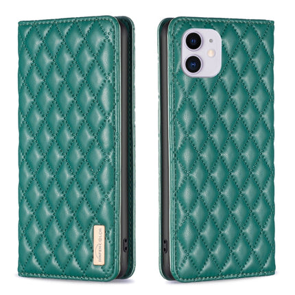 Diamond Lattice Magnetic Leather Flip Phone Case, For iPhone 12 / 12 Pro, For iPhone 11 Pro Max, For iPhone 11 Pro, For iPhone 11