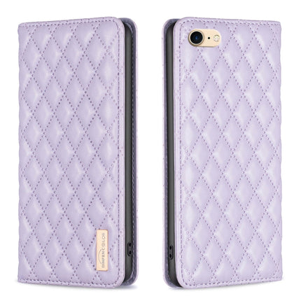 Diamond Lattice Magnetic Leather Flip Phone Case, For iPhone SE 2022 / SE 2020 / 8 / 7, For iPhone XS Max, For iPhone XS / X, For iPhone XR