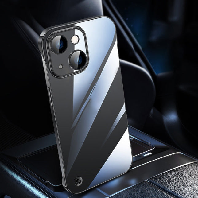 Electroplating Frameless Clear PC Phone Case, For iPhone 14, For iPhone 14 Plus, For iPhone 14 Pro
