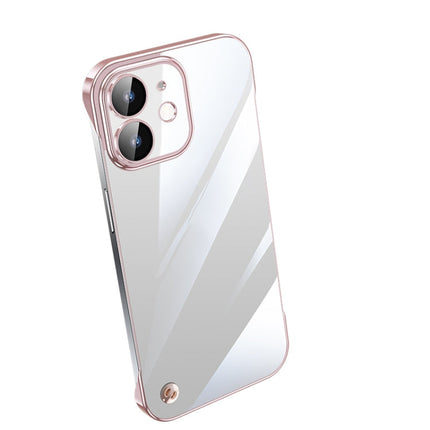 Electroplating Frameless Clear PC Phone Case, For iPhone 13 Pro Max, For iPhone 12, For iPhone 12 Pro