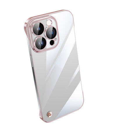 Electroplating Frameless Clear PC Phone Case, For iPhone 12 Pro Max