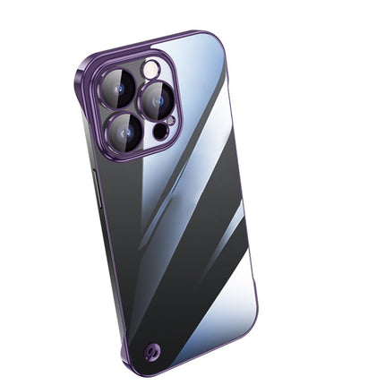 Electroplating Frameless Clear PC Phone Case, For iPhone 12 Pro Max