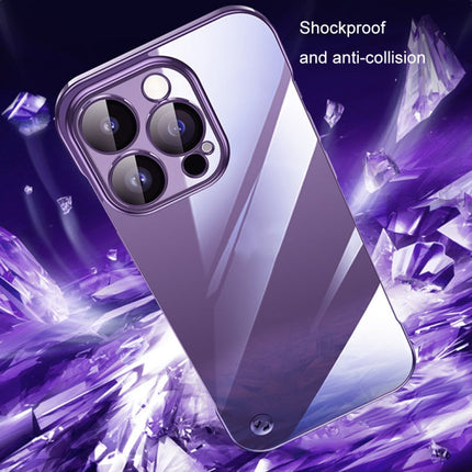 Electroplating Frameless Clear PC Phone Case, For iPhone 12 Pro Max
