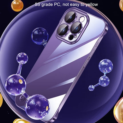 Electroplating Frameless Clear PC Phone Case, For iPhone 12 Pro Max