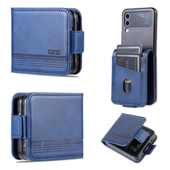 AZNS Magnetic Calf Texture Flip Leather Phone Case, For Samsung Galaxy Z Flip4 5G, For Samsung Galaxy Z Flip3 5G