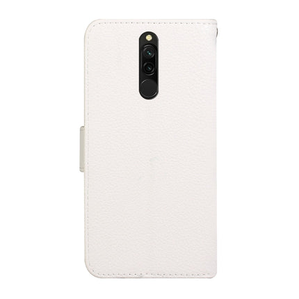 Horizontal Flip Solid Color Rhinestones Leather Case with Card Slot & Wallet & Holder, For Xiaomi Redmi 8