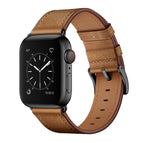 For Apple Watch Series 8&7 41mm / SE 2&6&SE&5&4 40mm / 3&2&1 38mm / Red Brown