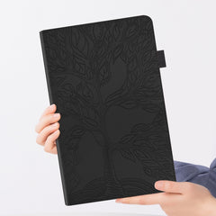 Life Tree Series Horizontal Flip Leather Case with Holder