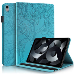Life Tree Series Horizontal Flip Leather Case with Holder