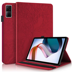 Life Tree Series Horizontal Flip Leather Case with Holder