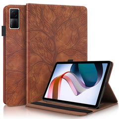 Life Tree Series Horizontal Flip Leather Case with Holder