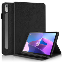 Life Tree Series Horizontal Flip Leather Case with Holder
