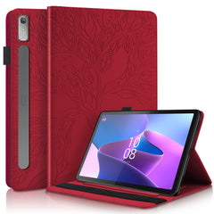 Life Tree Series Horizontal Flip Leather Case with Holder