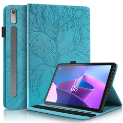 Life Tree Series Horizontal Flip Leather Case with Holder