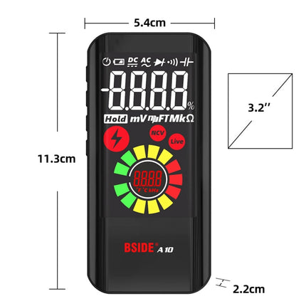 BSIDE A10 Intelligent Large Screen Electromagnetic Radiation Multimeter Tester, A10