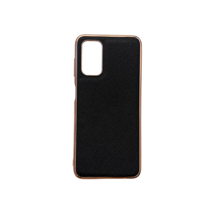 Nano Electroplating Cross Texture Genuine Leather Phone Case, For iPhone 13, For Google Pixel 6 Pro, For Google Pixel 6, For Google Pixel 6a, For Google Pixel 7 5G, For Samsung Galaxy A13 4G