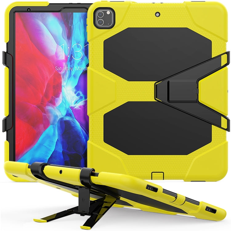 For iPad Pro 12.9 inch (2020) Shockproof Colorful Silicon + PC Protective Case with Holder & Shoulder Strap & Hand Strap & Pen Slot, For iPad Pro 12.9 inch (2020)