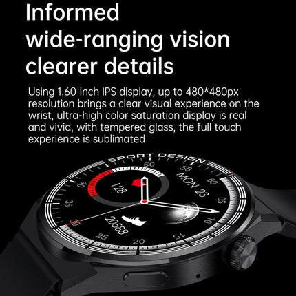 MD3MAX 1.39 inch Round Screen TPU Strap Smart Watch Supports Heart Rate Monitoring/Blood Oxygen Monitoring, TPU Strap