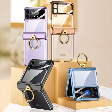 GKK Magnetic Folding Phantom Rotary Phone Case with Ring Holder, For Samsung Galaxy Z Flip4