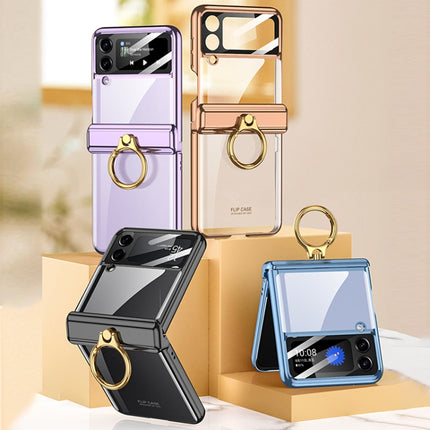 GKK Magnetic Folding Phantom Rotary Phone Case with Ring Holder, For Samsung Galaxy Z Flip4