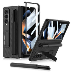 GKK Ultra-thin Shockproof Leather Protective Case with Holder & Pen Slots, For Samsung Galaxy Z Fold4