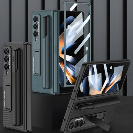 GKK Ultra-thin Shockproof Leather Protective Case with Holder & Pen Slots, For Samsung Galaxy Z Fold4