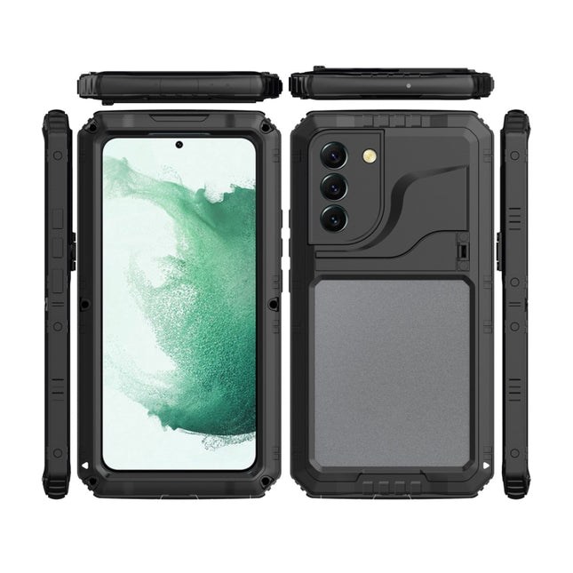 Metal + Silicone Phone Case with Screen Protector, For Samsung Galaxy S22 5G, For Samsung Galaxy S22+ 5G
