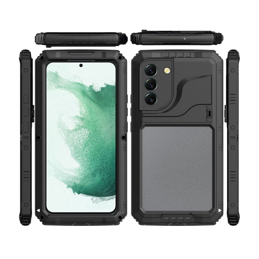 Metal + Silicone Phone Case with Screen Protector, For Samsung Galaxy S22 5G, For Samsung Galaxy S22+ 5G