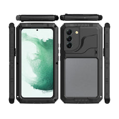 Metal + Silicone Phone Case with Screen Protector, For Samsung Galaxy S22 5G, For Samsung Galaxy S22+ 5G