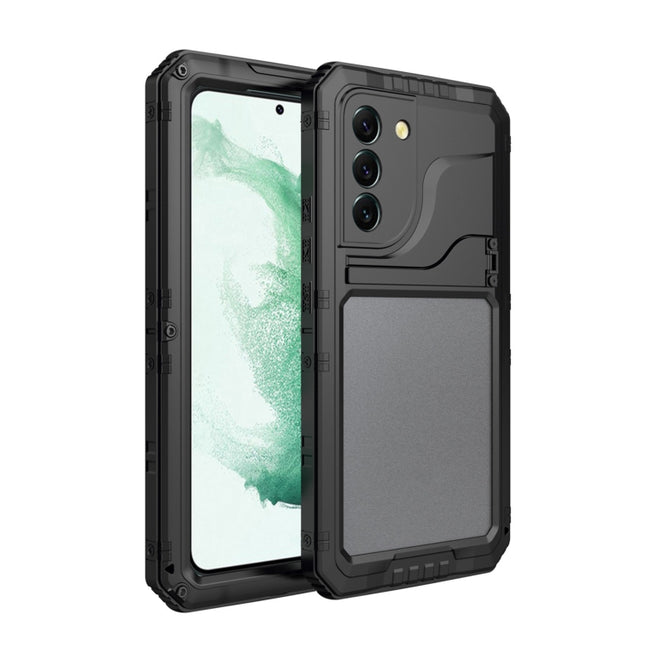 Metal + Silicone Phone Case with Screen Protector, For Samsung Galaxy S22 5G, For Samsung Galaxy S22+ 5G