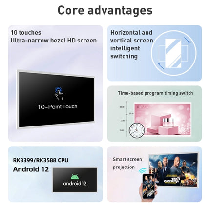 HSD3293T 32 inch IPS Display Advertising Machine Android 12, RK3399 4GB+32GB