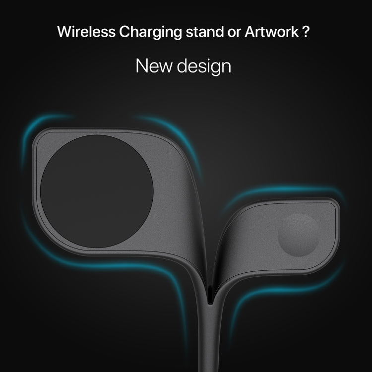 YM-UD22 15W 5 in 1 Magnetic Wireless Charger with Stand Function