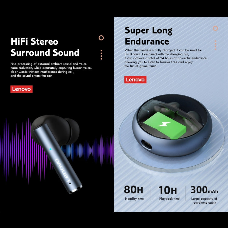 Lenovo LP60 TWS Wireless Bluetooth 5.3 Noise Reduction Earphone