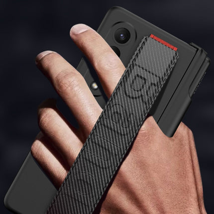 GKK Integrated Magnetic Folding Hinge Phone Case with Wrist Strap & Pen Holder, For Samsung Galaxy Z Fold4