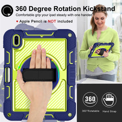 360 Degree Rotation Contrast Color Shockproof Silicone + PC Tablet Case, For iPad 10th Gen 10.9 2022