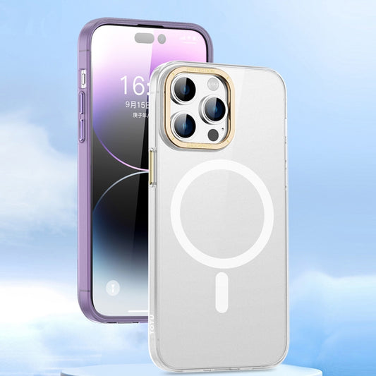 TOTUDESIGN AA-194 Crystal Color Series Magsafe Magnetic Phone Case, For iPhone 14, For iPhone 14 Pro, For iPhone 14 Pro Max