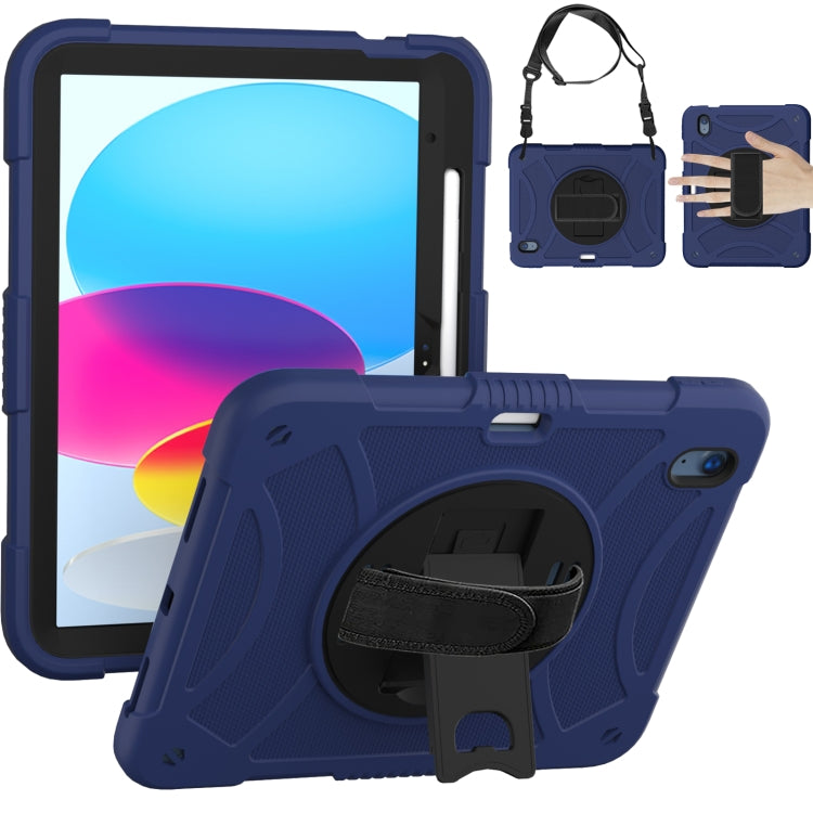 Rotary Grab Silicone And PC Tablet Case, For iPad 10th 10.9 2022