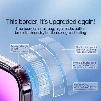 SULADA Crystal Steel Series TPU Transparent Phone Case, For iPhone 14, For iPhone 14 Plus, For iPhone 14 Pro, For iPhone 14 Pro Max