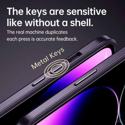 SULADA Metal Frame + Nano Glass + TPU Phone Case, For iPhone 14, For iPhone 14 Plus, For iPhone 14 Pro