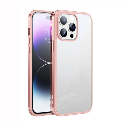 SULADA Metal Frame + Nano Glass + TPU Phone Case, For iPhone 14, For iPhone 14 Plus, For iPhone 14 Pro