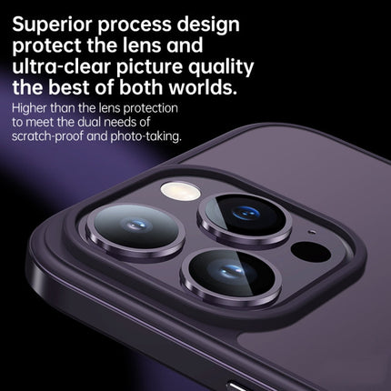 SULADA Metal Frame + Nano Glass + TPU Phone Case, For iPhone 14 Pro Max