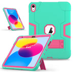 For iPad 10th Gen 10.9 2022 / Mint Green Rose Red