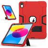 Contrast Color Silicone + PC Tablet Case with Holder, For iPad 10th Gen 10.9 2022