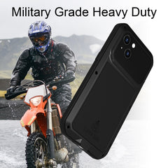 LOVE MEI Metal Shockproof Waterproof Dustproof Phone Case, For iPhone 14, For iPhone 14 Plus, For iPhone 14 Pro, For iPhone 14 Pro Max