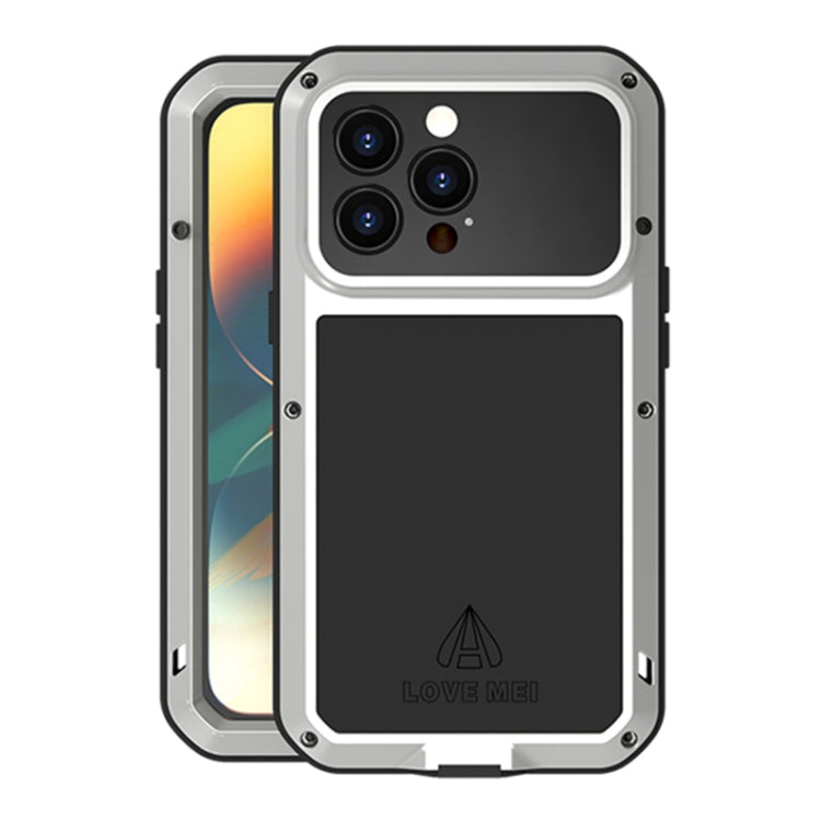 LOVE MEI Metal Shockproof Waterproof Dustproof Phone Case, For iPhone 14, For iPhone 14 Plus, For iPhone 14 Pro, For iPhone 14 Pro Max