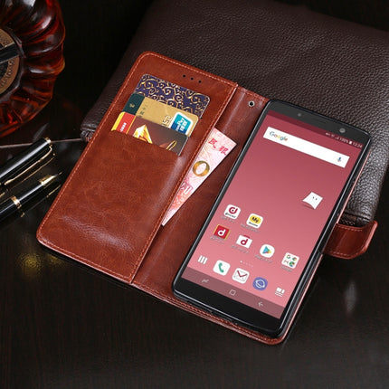 idewei Crazy Horse Texture Horizontal Flip Leather Case with Holder & Card Slots & Wallet, For Galaxy Feel 2, For Galaxy M21, For Vivo S6 5G