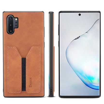 Denior DV Elastic Card PU Back Cover Phone Case, For Samsung Galaxy Note10+, For Samsung Galaxy S10+, For Samsung Galaxy S10 5G, For Samsung Galaxy Note9