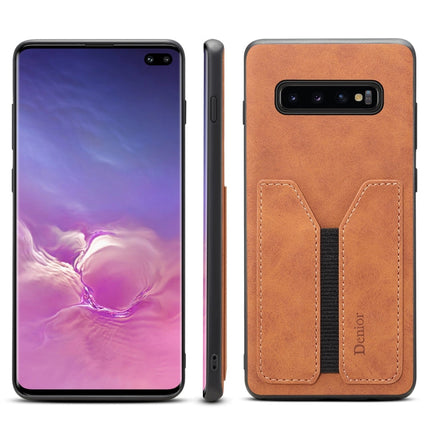 Denior DV Elastic Card PU Back Cover Phone Case, For Samsung Galaxy Note10+, For Samsung Galaxy S10+, For Samsung Galaxy S10 5G, For Samsung Galaxy Note9